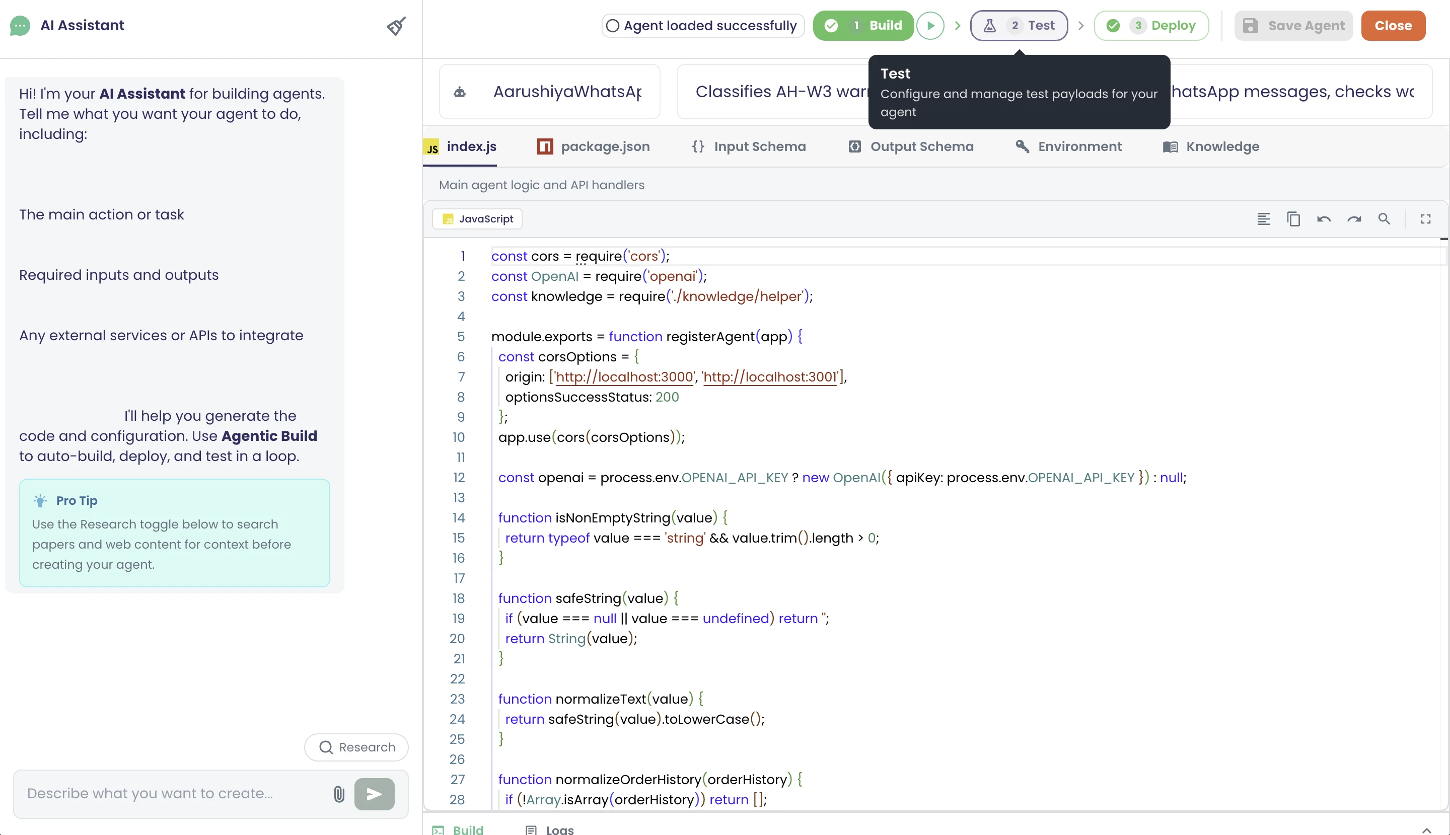 Build, Test, Deploy stepper with the current step